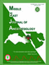 The Middle East Journal of Anesthesiology